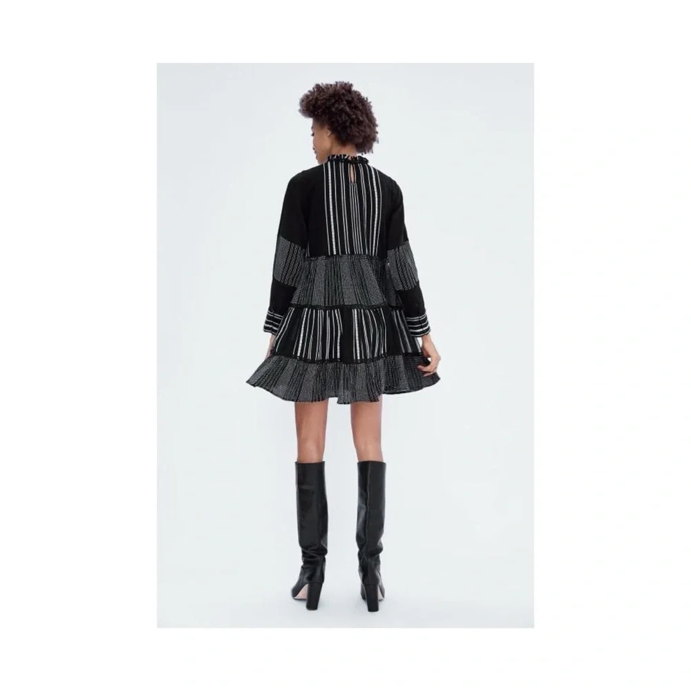 ZARA B&W DRESS - Picture 3 of 5